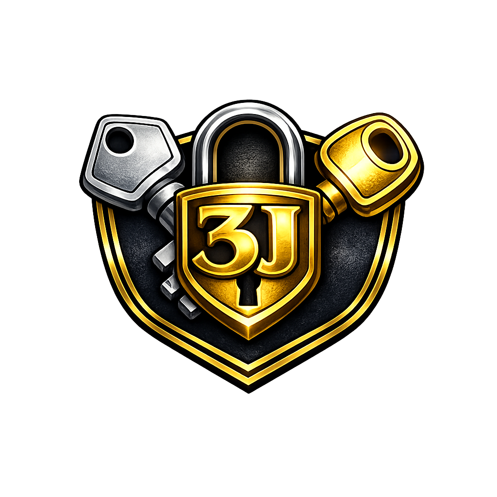 Cerrajería Las 3J Logo